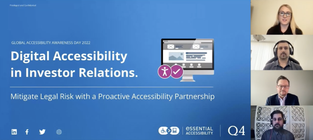 Digital Accessibility in Investor Relations