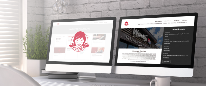 Wendy's investor relations rebranding site